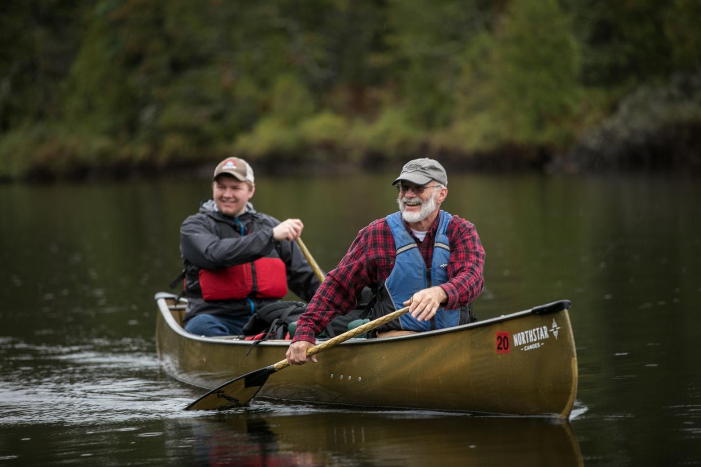 Canoe in a lake